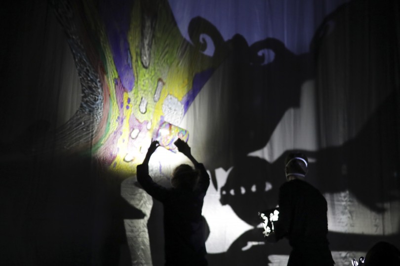 Introduction à l’ombre et au théâtre d’ombre, stage de Fabrizio Montecchi - crédit photo : Christophe Loiseau (01/2021)